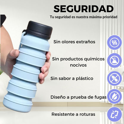 Práctica y elegante: La Botella EcoFlex lista para mantenerte hidratado en cualquier momento.