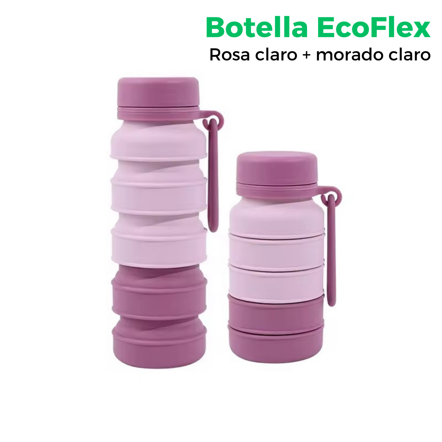 Práctica y elegante: La Botella EcoFlex lista para mantenerte hidratado en cualquier momento.