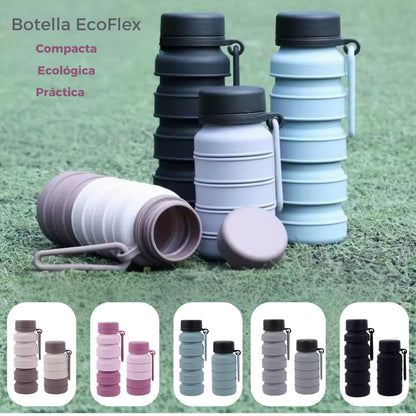 Práctica y elegante: La Botella EcoFlex lista para mantenerte hidratado en cualquier momento.