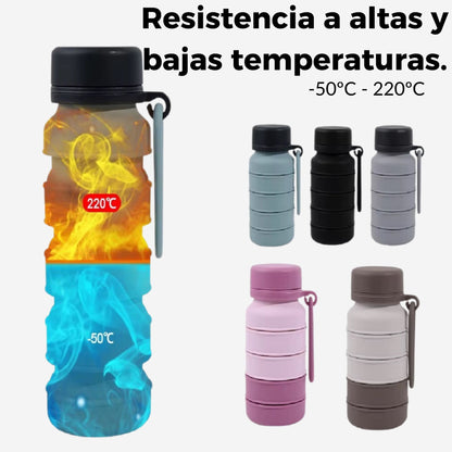 Práctica y elegante: La Botella EcoFlex lista para mantenerte hidratado en cualquier momento.