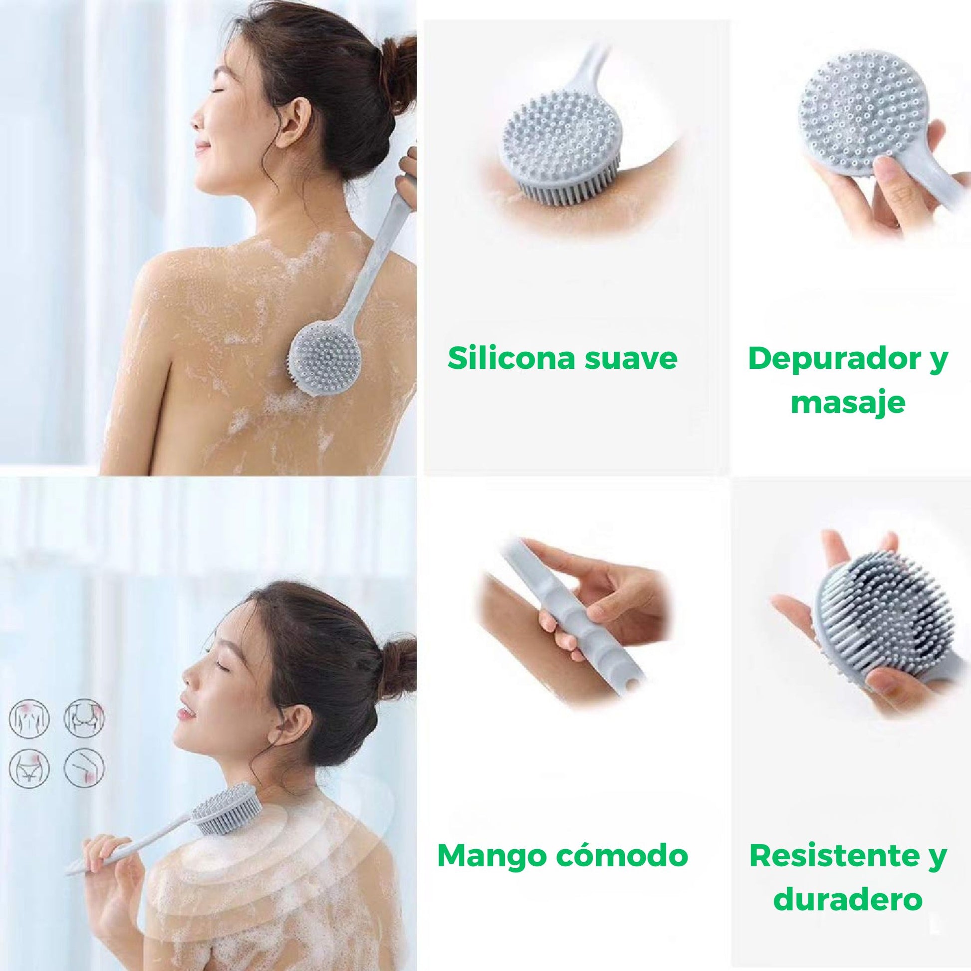 Cepillo Corporal EcoSilic: Cuida tu piel, cuida el planeta.