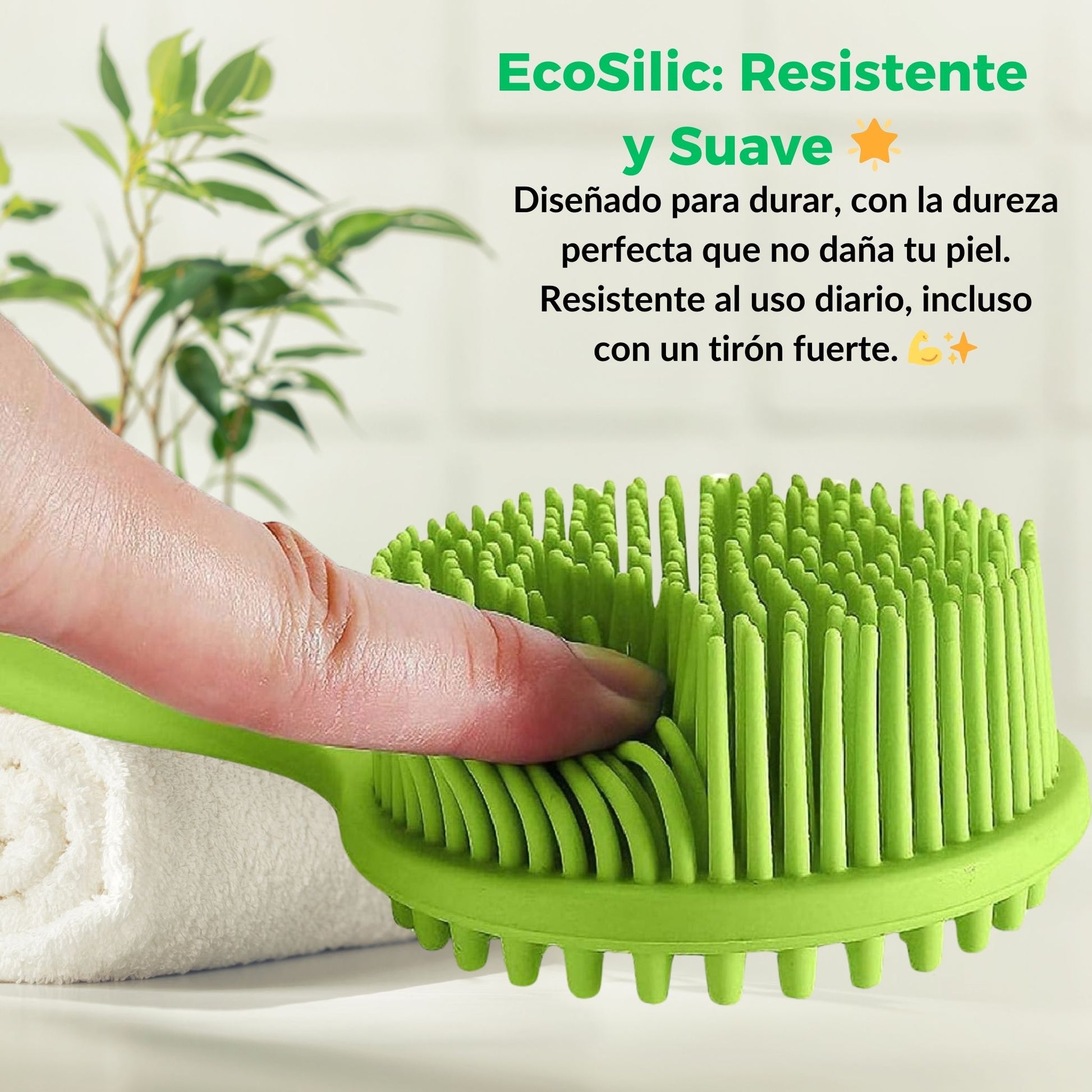 Cepillo Corporal EcoSilic: Cuida tu piel, cuida el planeta.