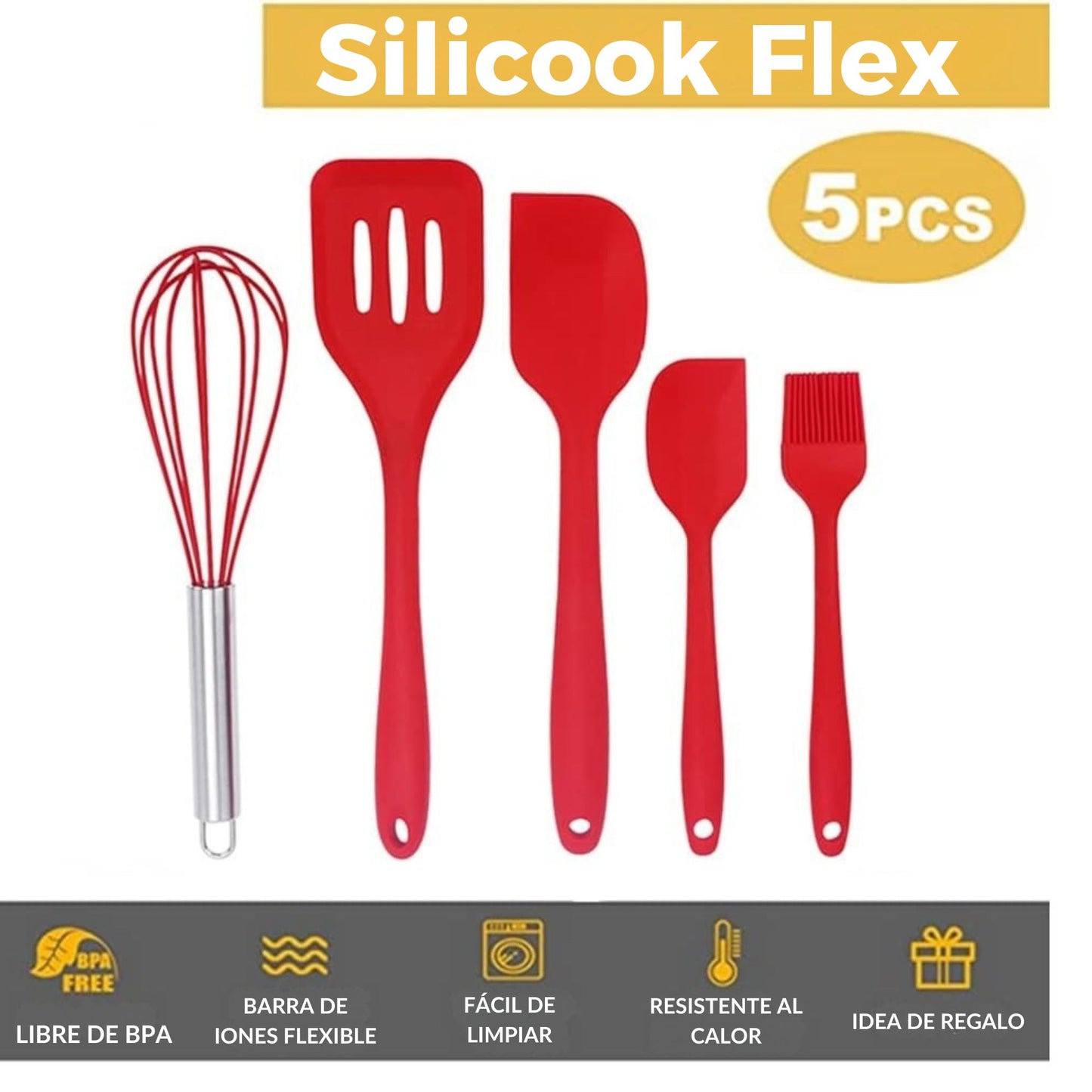 Silicook Flex: Utensilios de Silicona para Horneado y Cocina