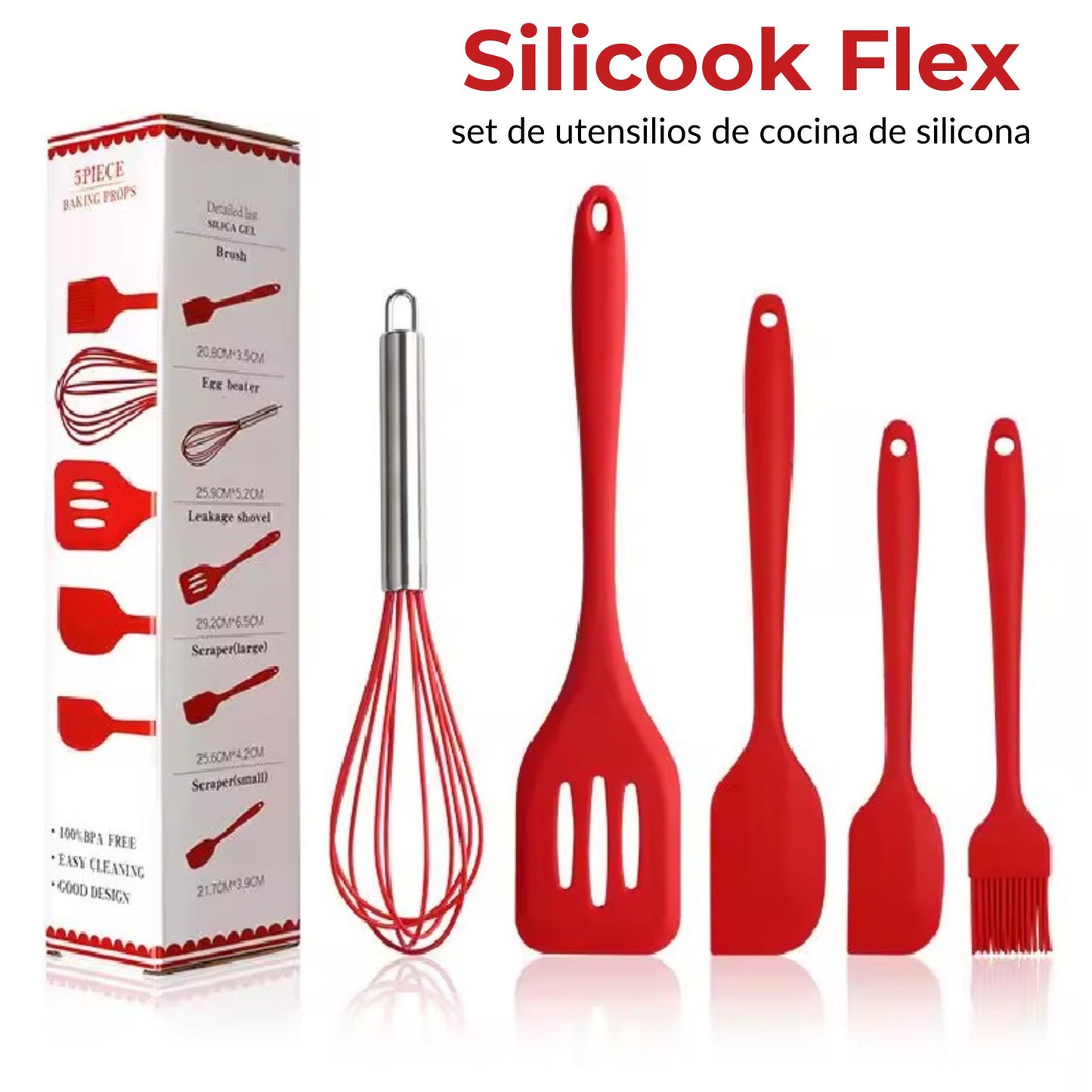 Silicook Flex: Utensilios de Silicona para Horneado y Cocina